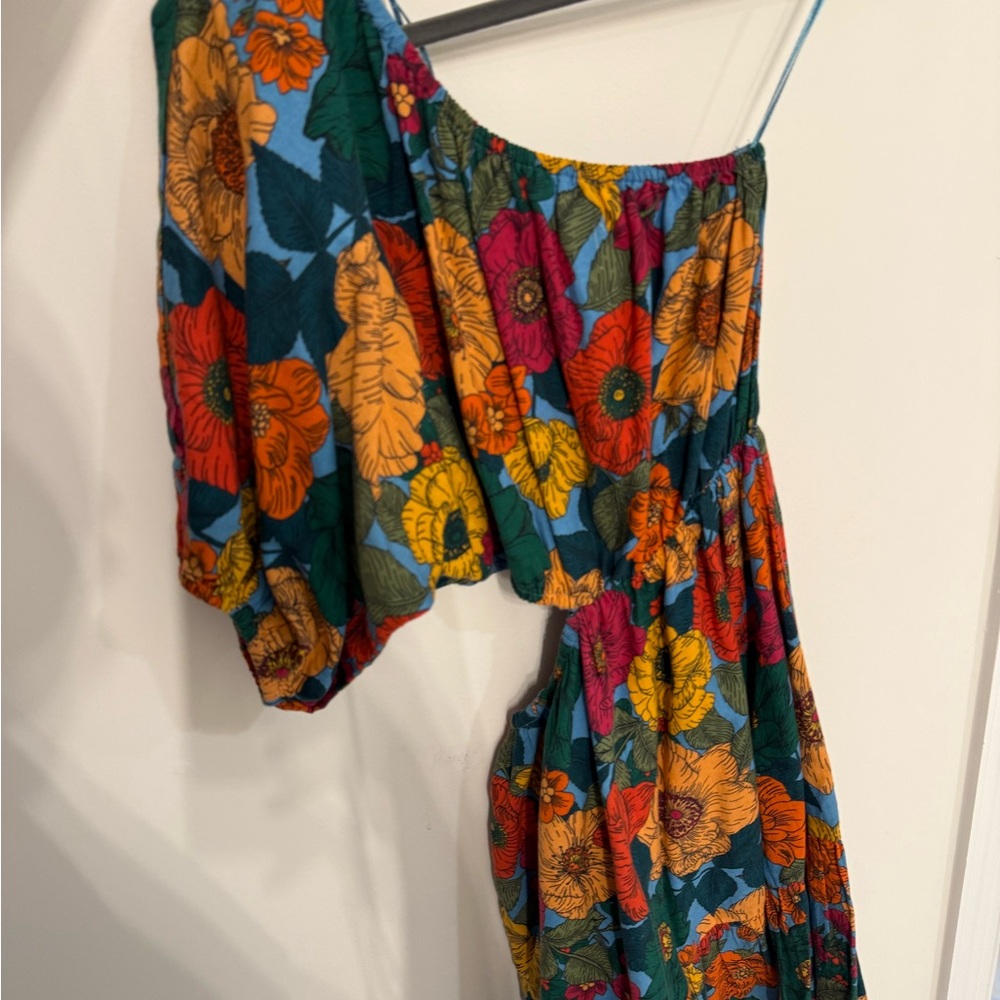 Floral Off-Shoulder Midi Dress